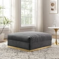 thumbnail image 6 of Sanguine Channel Tufted Performance Velvet Modular Sectional Sofa Ottoman, 6 of 6