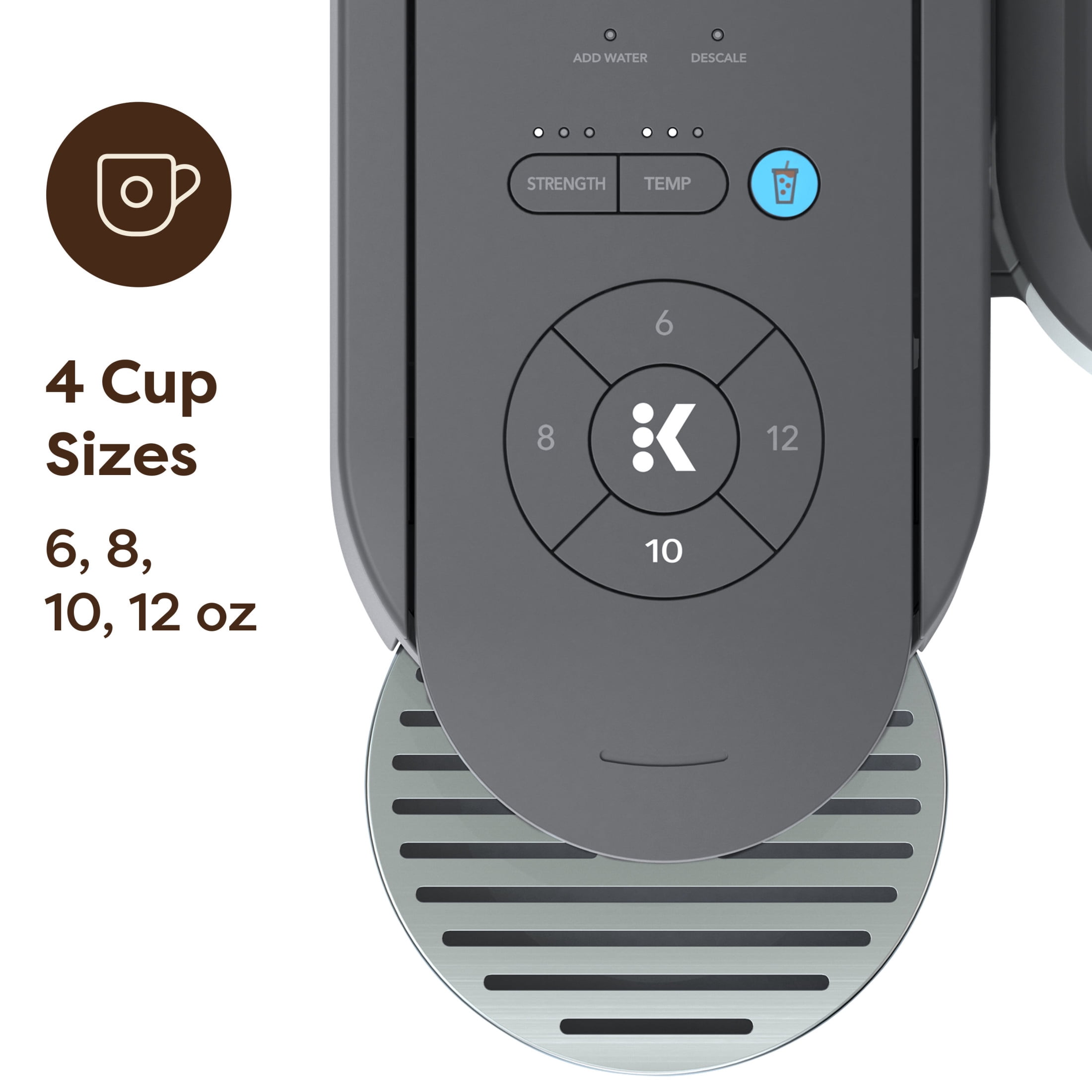Keurig K-Supreme Gen 2, Single Serve K-Cup Pod Coffee Maker, Gray