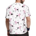 thumbnail image 2 of Wukai Cute Poodle Dog Print Men's Short-Sleeved Mesh T-Shirt,Quick-Dry Short Sleeve Workout T-Shirt-XX-Large, 2 of 8