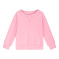 thumbnail image 4 of ZOYOEN Girls Trendy Sweatshirt- Casual Long Sleeve Crewneck Pullover Tops Pink Size 8, 4 of 6