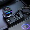 thumbnail image 4 of Binmer Rear Seat Expansion Car Bluetooth Charger With 1.5m Extension Cable 5-port Output 15W Ambient Light Suitable For Tablet Mobile Phone Vacuum Cleaner, 4 of 9