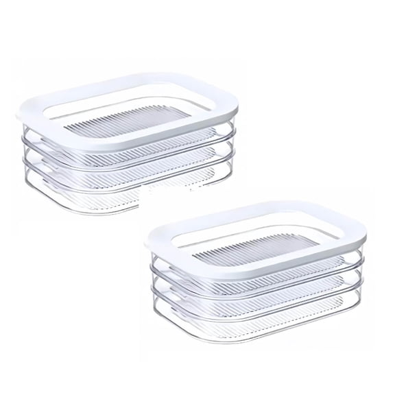 2Pack Storage Container For Fridge Storage Stackable Lunch Meat Storage Ham And Cheese Container For Fridge Cold Storage With Lid. Closure Bags & Lids & Boxes Home Decor