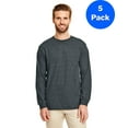 thumbnail image 2 of Mens DryBlend 5.6 oz 50/50 Long-Sleeve T-Shirt 5 Pack, 2 of 2