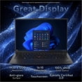 thumbnail image 6 of Lenovo ThinkPad X1 Carbon Gen 12 Laptop, Intel Ultra 7-165U, 32 GB LPDDR5X RAM, 4 TB PCIe SSD, 14" WUXGA (1920x1200) IPS Touchscreen, Intel Graphics, Backlit Keyboard, W11 Pro, Black + Traix Mousepad, 6 of 9