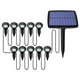 thumbnail image 2 of Campana Para Cocina Outdoor Home Garden Lawns Easy To Arrangement ABS Solar Panel With Multiple Lights To Lead The Way Warm Light Solar Garden Lights, 2 of 7