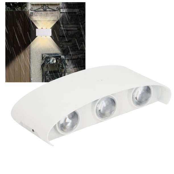 Aplique Decorativo Moderno De Pared LED, De aleación De Aluminio, Impermeable, Con Carcasa Blanca, Ideal Para Hoteles Y Patios.