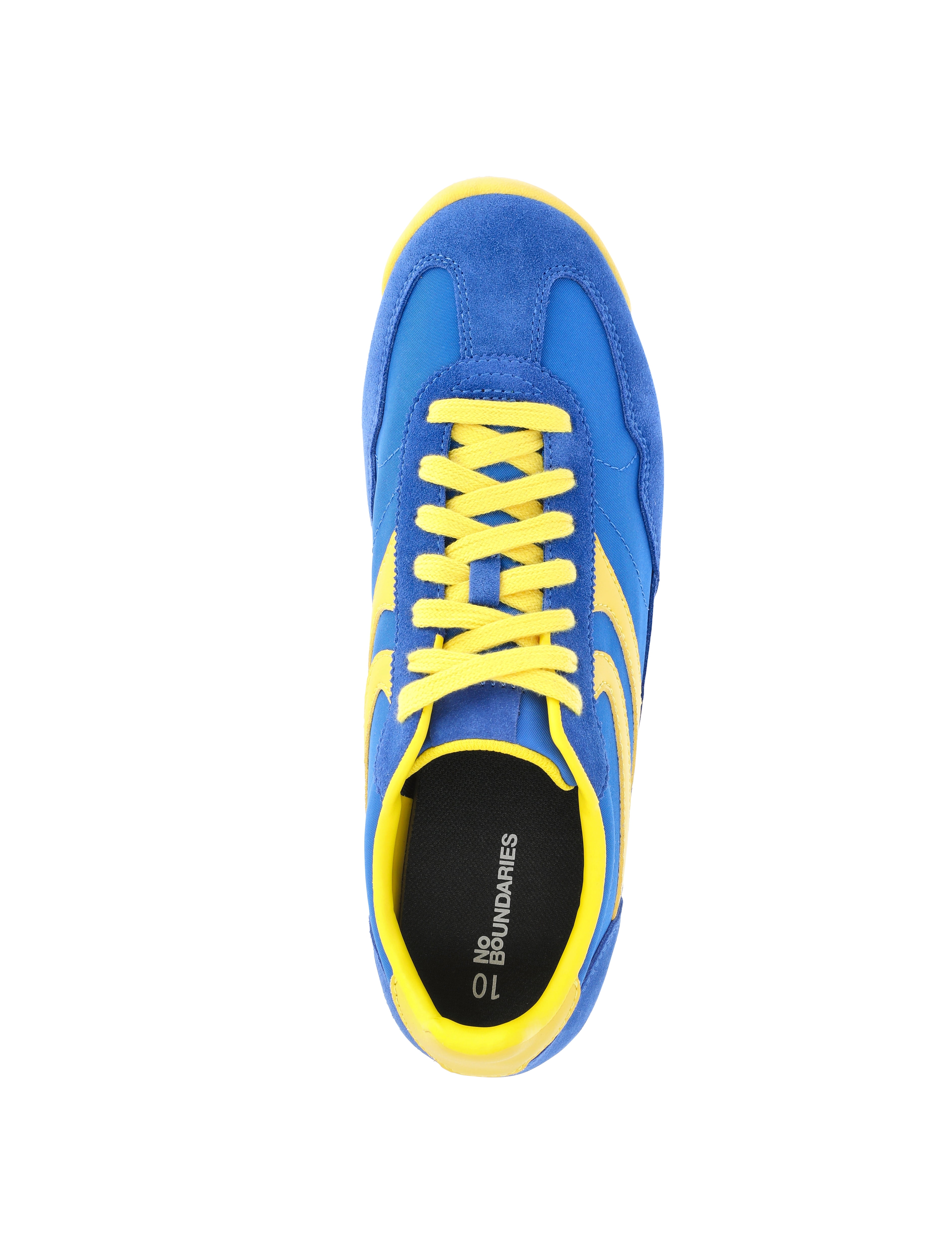 No Boundaries Men's Suede Slim Sneakers