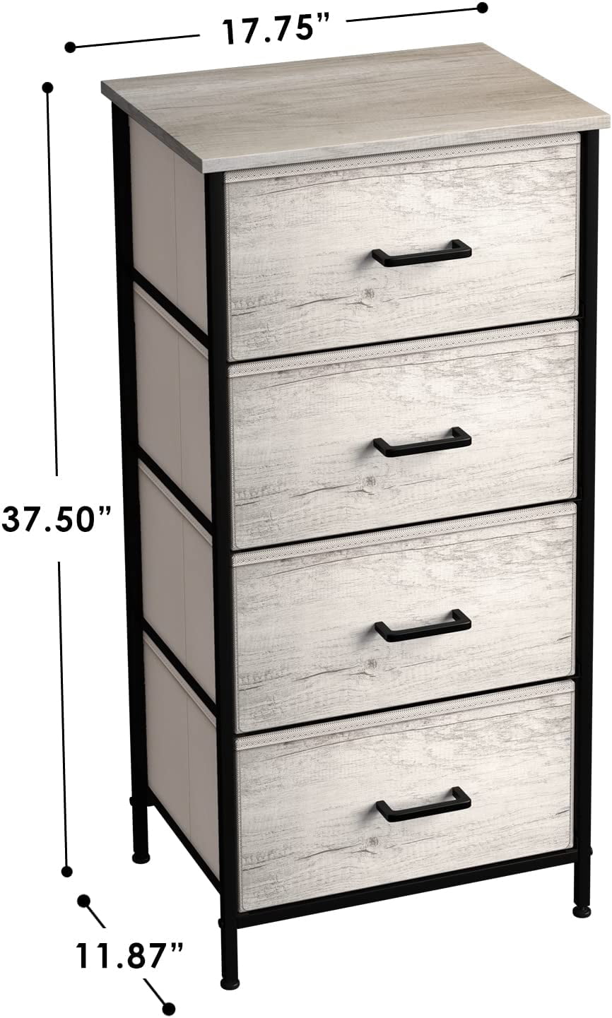 Sorbus Tall Fabric Storage Dresser - Stand Up Tower of Drawers for Bedroom, Dorm, Closet, Living Room, Entryway, & More - Skinny Nightstand Organizer