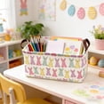 thumbnail image 1 of Cesta de almacenamiento de Pascua - Caja organizadora para conejos, caja plegable de tela para juguetes y regalos, multicolor, grande de 14,96 x 10,24 x 7,87 in, 1 of 6