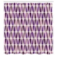 thumbnail image 2 of Ambesonne Retro Shower Curtain, 60s 70s Style Round Shapes, 69"Wx84"L, Pale Eggplant, 2 of 4