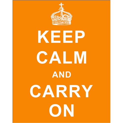 Keep Calm & Carry On Poster