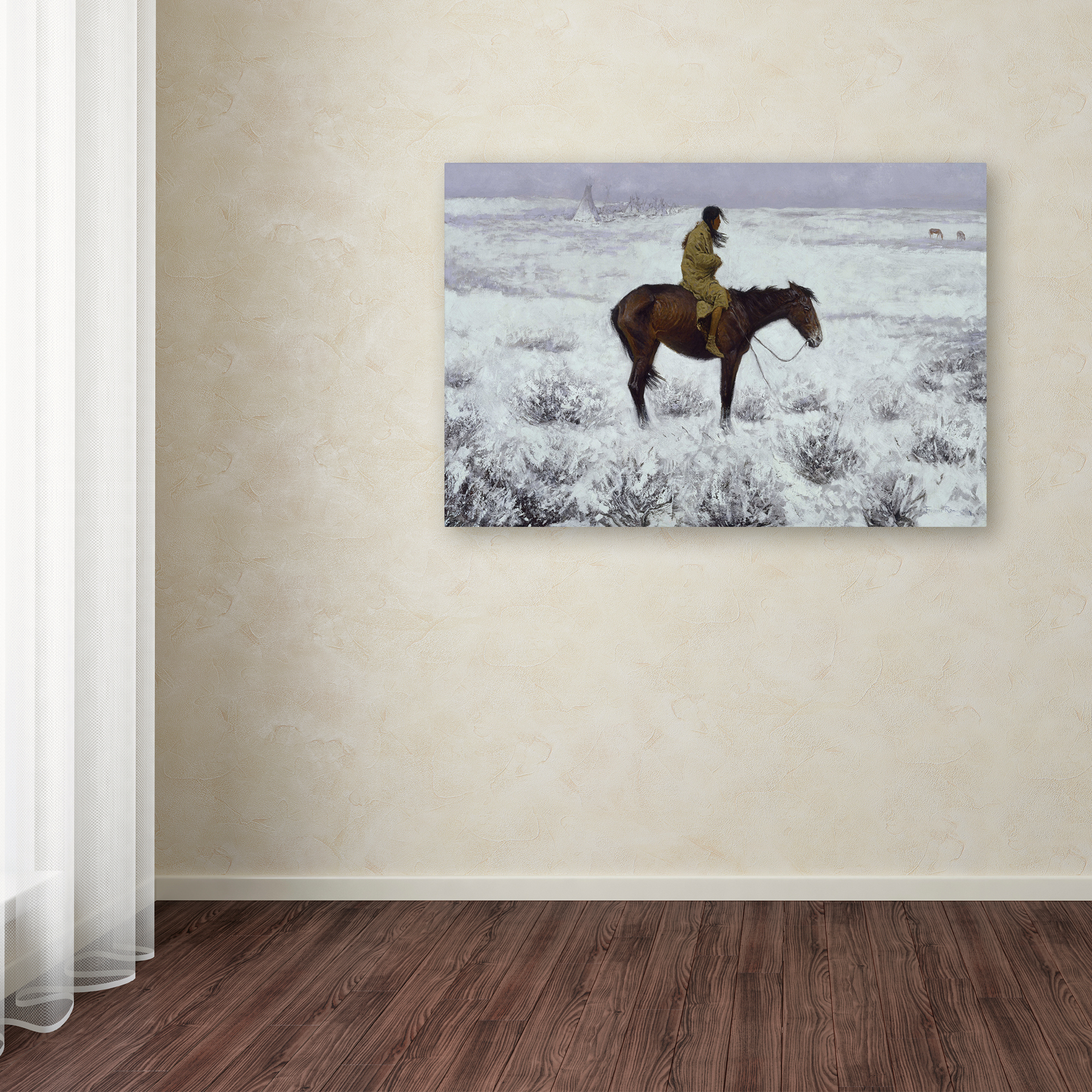 Frederic Remington 'The Herd Boy' Canvas Art