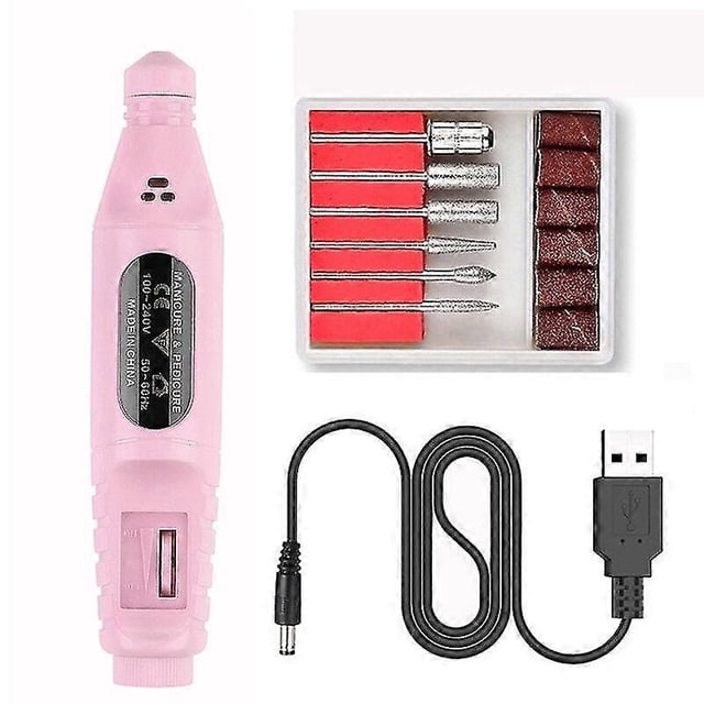 USB Portable Electric Nail Polisher Pen - Nail Manicure Sharpener Nail Drill Machine for Nail Care