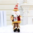 thumbnail image 3 of Christmas Figurines Plush Christmas Sitting Santa Claus Snowman Reindeer Christmas Ornament Long Legs Table Fireplace Decor Home Decoration, 11.8x4.7inch, 3 of 9