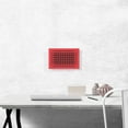 thumbnail image 2 of ARTCANVAS Mid-Century Modern Red Cage Canvas Art Print - Size: 12" x 8" (0.75" Deep), 2 of 9