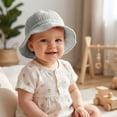 thumbnail image 5 of PureCasa Baby Sun Hat Sun Protection Hats for 0-3 Years Baby Toddler Bucket Hat with Wide Brim Beach Hats for Boys Girls, 5 of 7