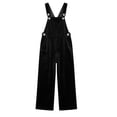 thumbnail image 5 of Bovxnpu Womens Velvet Overalls Wide Leg Bib Overall Jumpsuits Suspender Cargo Winter Casual Pants, 5 of 8