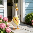thumbnail image 4 of Tuvgenk Porch Goose Outfits 23" Spring Porch Goose Clothes Set Plastic 2 Pack Lawn Decorations Outdoor with Hat, 4 of 6
