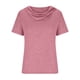 thumbnail image 4 of Camiseta de manga corta holgada informal lisa con cuello en V y cuello en V de verano para mujer OAVQHLG3B Store lin121212, 4 of 5