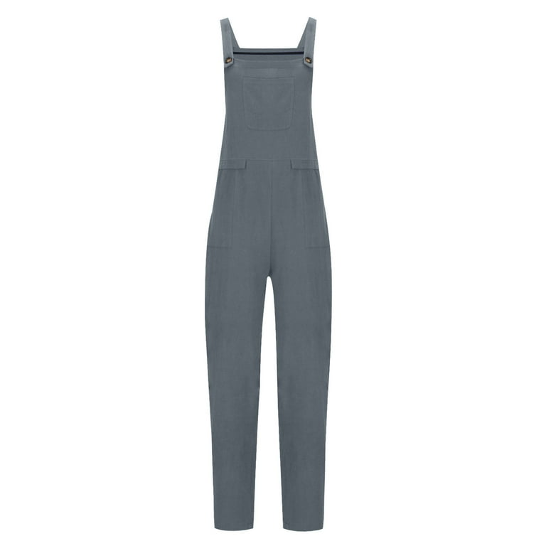 VONDA Overall Baggy Katoen Losse Pasvorm Zomer Casual VONDA Dames Strappy Jumpsuit - Baggy Overall Van Katoen Voor Een Casual Zomerlook Jumpsuit Dames Zomer