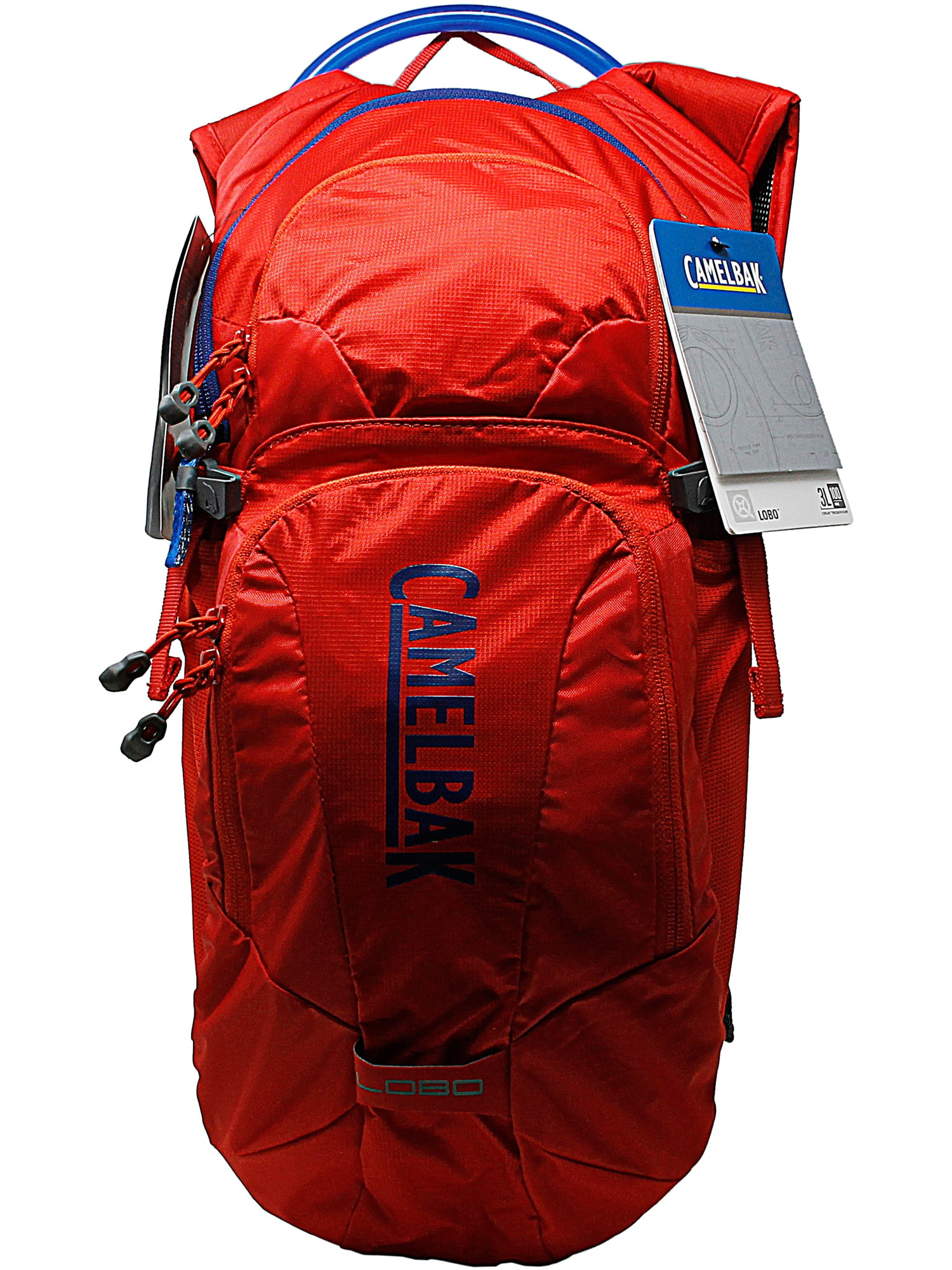 Camelbak Lobo Mountain Biking Hydration Pack Packs - Red / Blue - Walmart.com