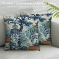 thumbnail image 3 of PRATYUS Chinoiserie Blue and White Pillow Covers,Blue and White Pillow Covers Outdoor Decorative Pillow Covers for Couch Bed Sofa Cushion Farmhouse Pillowcases,Multi-Size White, 3 of 5