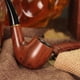 thumbnail image 1 of Accesorio de disfraz de pipa falsa, Kit de pipa perfecto para principiantes para fumar, pipa de tabaco con apariencia de madera para disfrazarse y jugar, 1 of 5