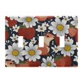 thumbnail image 2 of Dailycode Light Switch Plate Covers 2 Gang Wall Plate Plastics Outlet Covers for Kitchen Home Office Decor Cute Hamsters Strawberry Daisy, 2 of 8