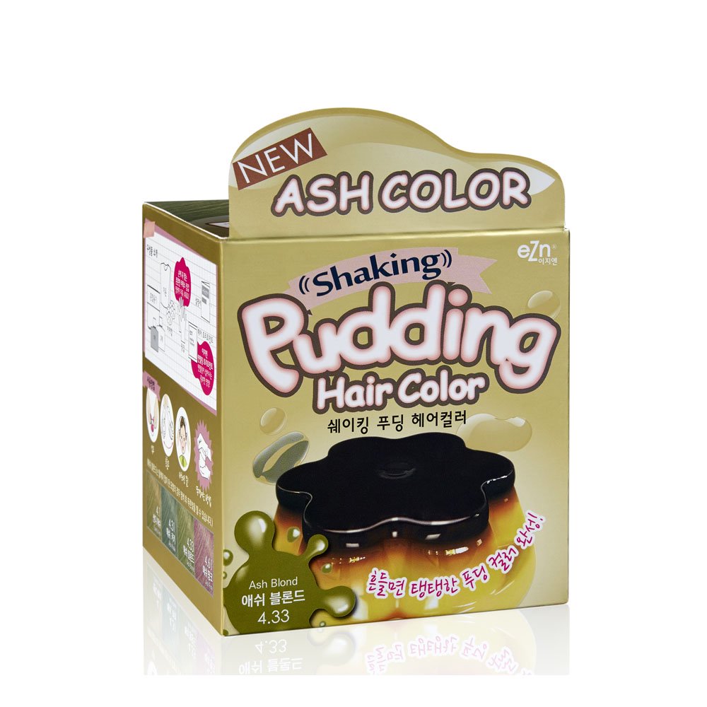 Dongsung eZn Shaking Pudding Hair Color (Ash Blonde 4.33) 2.37oz/67g