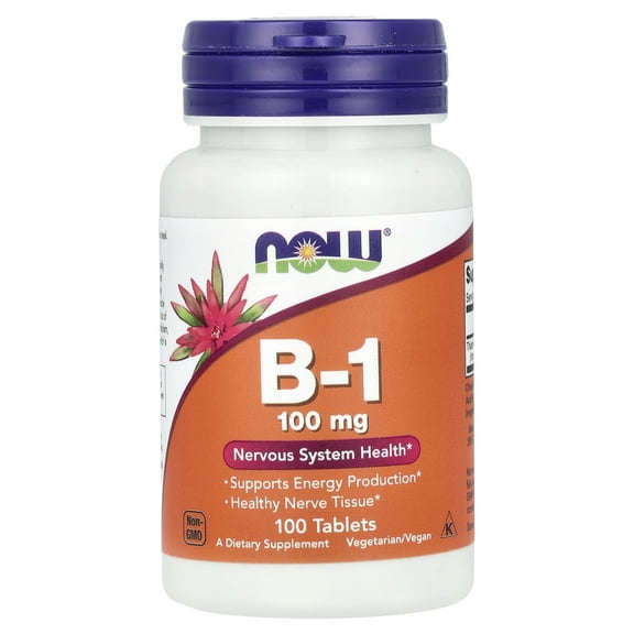 NOW Foods B-1, 100 mg, 100 Tablets