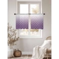 thumbnail image 3 of Abstract Texture Sheer Curtains 54 Inches Long 2 Panels Classic Purple Gradient Line Light Filtering Semi Sheer Window Curtains Drapes for Bedroom Living Room 52"x54", 3 of 7