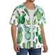 thumbnail image 2 of Fotbe Cactus Plants1 Camisa Estampada de Manga Corta para Hombre, Casual de Verano, Estilo Playero, Sin Arrugas-Large, 2 of 5