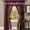 Burgundy, variant on Light-Filtering Window Curtain Set - 55 Inch Width, 84 Inch Length - Fairfield Window in a Bag 5 Piece Set (Burgundy) - Window Treatment Include Valance, Tiebacks & Split Panels by Achim Home Decor