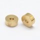 thumbnail image 2 of Brass Spacer Beads Flat Round Nickel Free Raw(Unplated) 4x1.5mm Hole: 1.5mm, 2 of 2