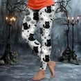 thumbnail image 2 of CAUYDY Women's Brushed Christmas Halloween Ankle Length Seasonal Printed Leggings(Light Gray,S), 2 of 7