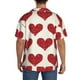 thumbnail image 3 of Fotbe Love Camisa Estampada de Manga Corta para Hombre, Casual de Verano, Estilo Playero, Sin Arrugas-Large, 3 of 5