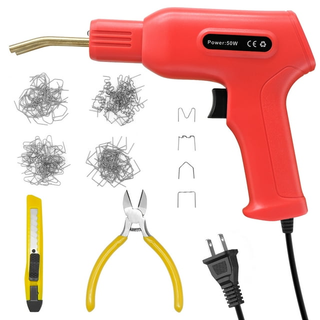 Máquina de soldadura de plástico Kit de reparación de parachoques de automóvil, 50 W Herra Abanopi Maquina de soldar