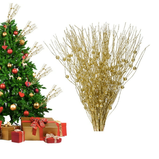 10pcs Simulation Flowers Artificial Picks Wedding Ornament Party Supply Creative Durable Christmas Decor