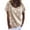 Beige, variant on JYLPZYR Women Casual Loose Polka Dot Blouse Print V Neck Short Sleeved Tshirt Top (Gray,L)