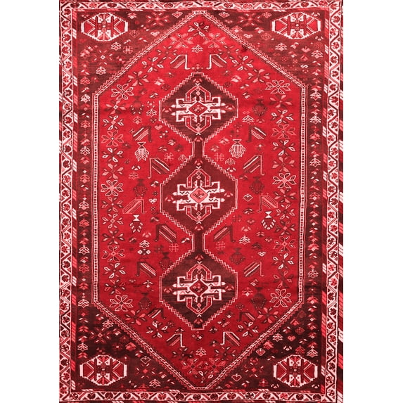 Ahgly Company Indoor Rectangle Persian Red Traditional Area Rugs, 6' x 9'