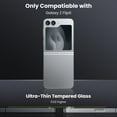 thumbnail image 5 of for Samsung Galaxy Z Flip 7 Tempered Glass Camera Lens Protector, Luxury Slim Fit Anti-Scrach Anti-Fingerprint Anti-drop Dust-proof Lens Film for Samsung Galaxy Z Flip 7, Silver, 5 of 5