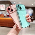 thumbnail image 4 of For iPhone 13 Case,for Women Girls Soft Cute Wave Frame Curly Shape Love Heart Luxury Plating Phone Case,Luxury Slim Plating EdgeCase,Anti-slip Grip,Full camera lens protection,Green, 4 of 6