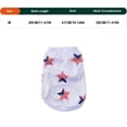 thumbnail image 4 of Yhmxh American Flag Striped Star Dog Vest, Breathable Mesh Sleeveless Pet T-Shirt, Patriotic USA Themed Puppy Clothes for Independence Day, Summer Daily Walking and Holiday Party Dress Up, 4 of 7
