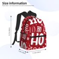 thumbnail image 2 of Balery Ho Pattern Funny Christmas Mochila para Mujeres y Hombres, Mochila Ligera Casual para Viajes, Mochila Clásica Básica para la Universidad, 2 of 6