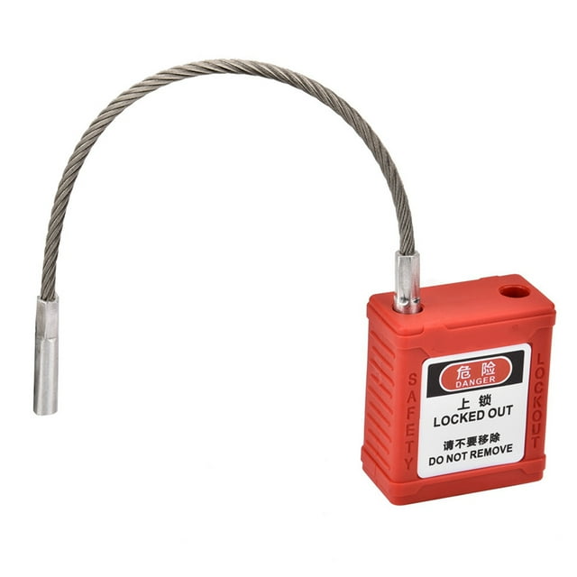 Viga de Bloqueo de Cuerda de Acero Caja de Bloqueo Pa de Nailon Resistente A Los Rayos UV, Diseño Antideslizante, Cilindro de Bloqueo Seguro, Duradero, Seguro para