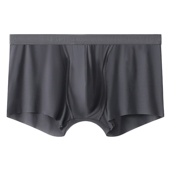 Men's Boxer Briefs Mens Trunks Men Compression Underwear Neoprene Briefs Men Comfort Soft Underwear for Big And Tall Underpants Mens Long 2x Rabbit N2n Men's Grey 3XL