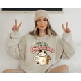 thumbnail image 2 of Tis The Season Hot Cocoa Sweater, Vintage Christmas, Christmas Sweatshirt, Women's Cute Santa, Xmas Graphic Pullover, Holiday Ugly Sweater 1296076728 8764, 2 of 5