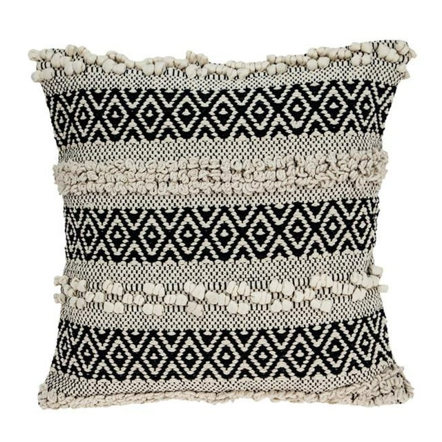 Parkland Collection PILH21104P Celice Bohemian Beige Pillow Cover with Poly Insert