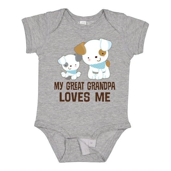 Inktastic My Great Grandpa Loves Me Boys Grandson Boys Baby Bodysuit