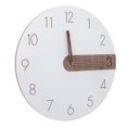 thumbnail image 1 of Household AppliancesRound Clock Simple Mute Wooden Clock Wall Clock High Capacity, 1 of 5